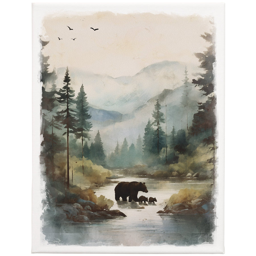 Mountain Bears Scene 13x17
